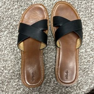 Olukai black sandals